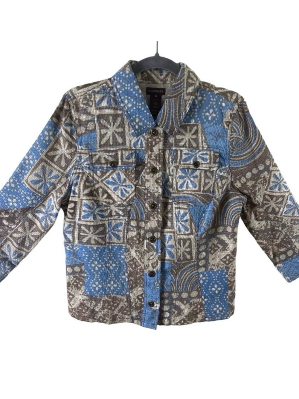 Multiples Floral Tapestry Snap Up Jacket Medium